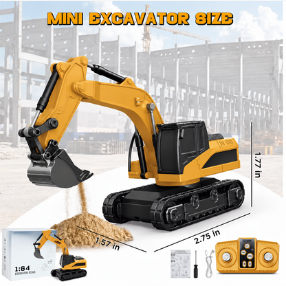 🚜 1:64 Premium Alloy Mini RC Construction Set