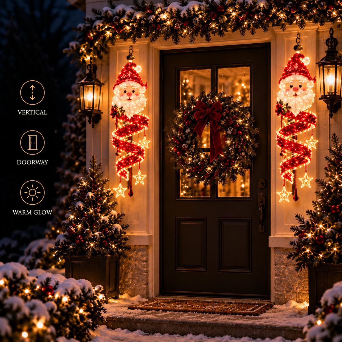 ⏳ ✨New Arrival 49% OFF – 🎄Christmas Magic Spiral™ Hanging LED Light Collection – 9 Festive Designs ✨ | Suspended Glowing Characters with Spiral Lights & Hanging Details for Porches, Windows, Entryways & Holiday Displays