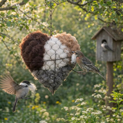 2026 HOT SALE 49%OFF🕊️Handmade Alpaca Fiber Bird Nesting Heart 💕