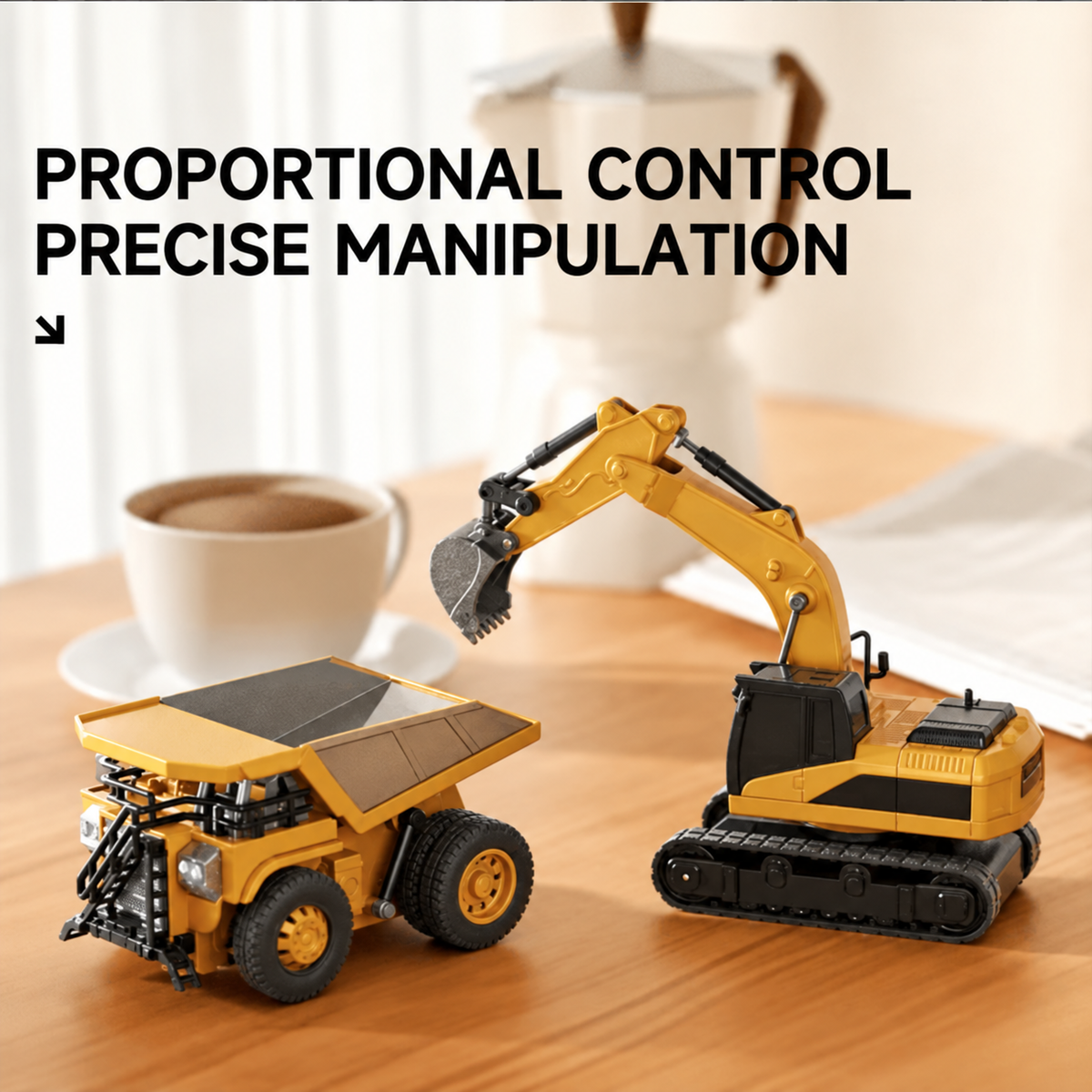 🚜 1:64 Premium Alloy Mini RC Construction Set