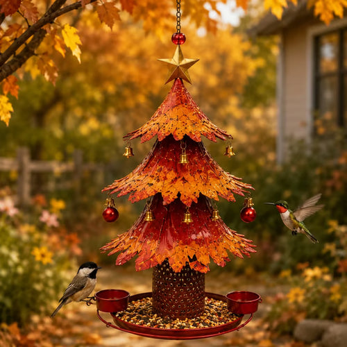 🎁🍂Christmas Tree Bird Feeder🎄Festive Backyard Holiday Decor
