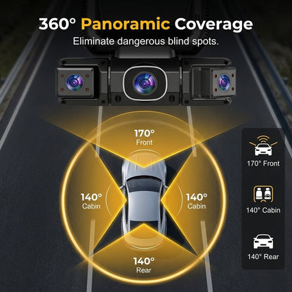 🔥360° Car Dash Cam