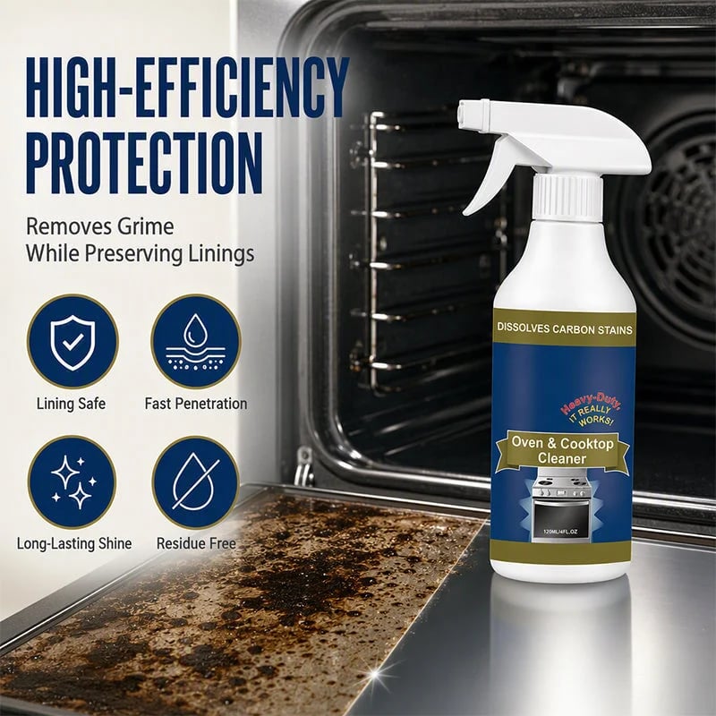 🔥HOT SALE🔥🌻Heavy Duty Oven & Cooktop Cleaner Spray