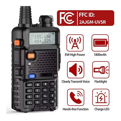 📻✨UV-5R Dual Band Ham Radio: Portable Handheld Two-Way Communication, Stay Connected Anywhere