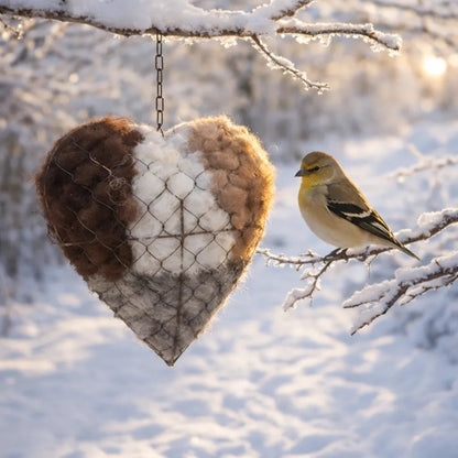 2026 HOT SALE 49%OFF🕊️Handmade Alpaca Fiber Bird Nesting Heart 💕