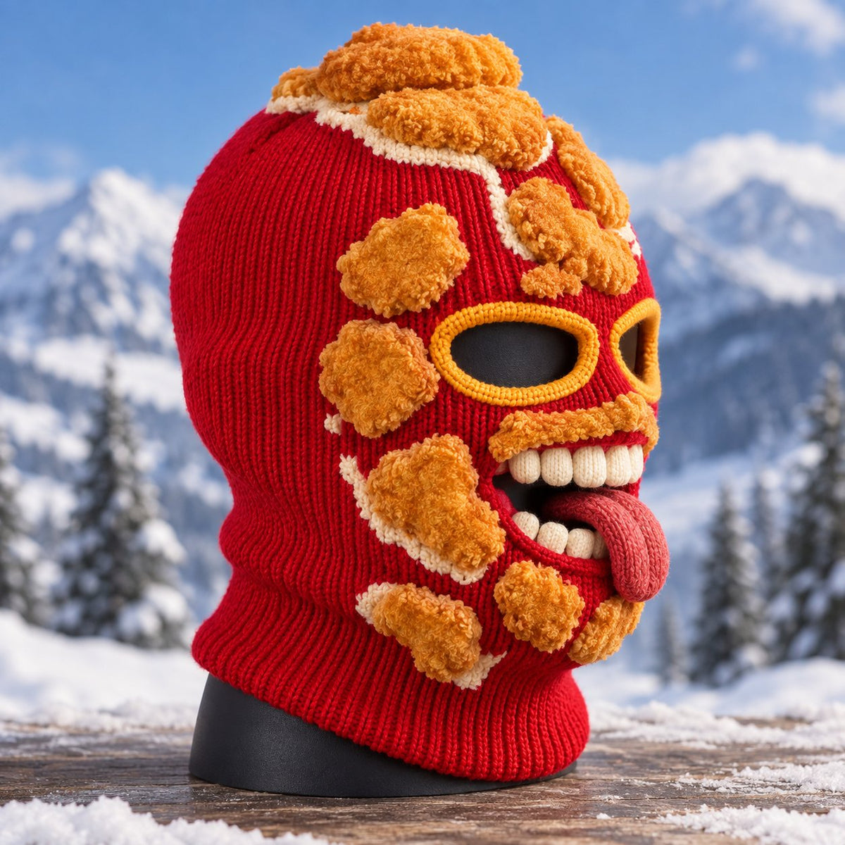 3D Fast Food Knit Balaclava - Thermal Ski & Snowboard Mask