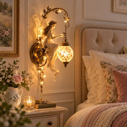 ⏰Limited Stock 49% OFF -🧚✨ Enchanted Fairy Blossom Lantern Wall Light 🌸🏮