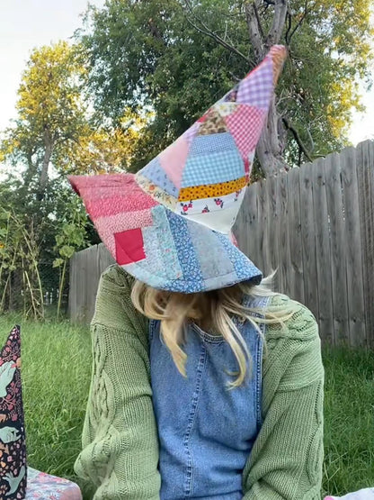 🔥Last Day 49% OFF - The Quilted Witch Hat | Handcrafted Folk Art Hat