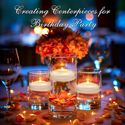 Floating LED Candles 🕯️ – Water-Activated Flameless Lights for Special Occasions