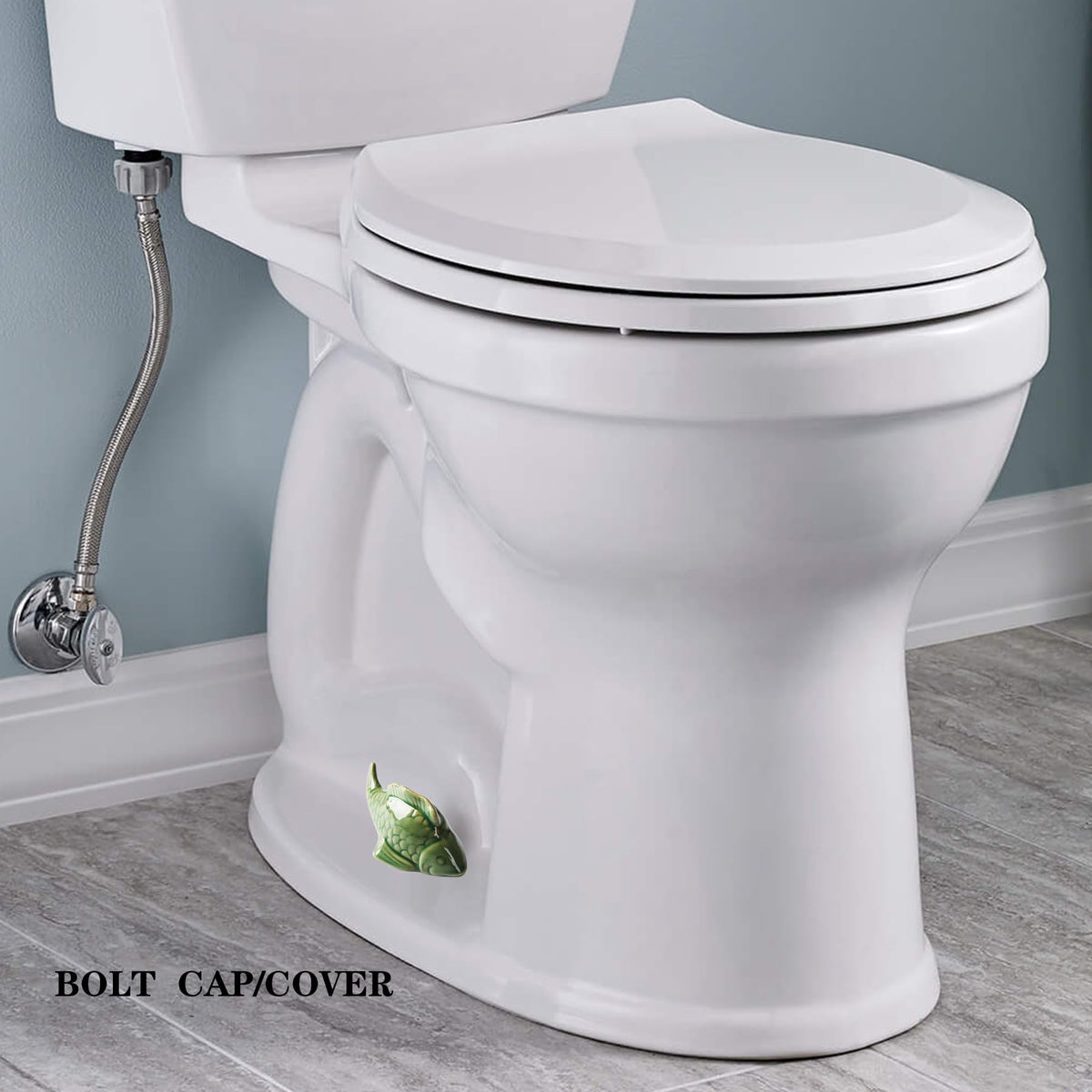 Hide Ugly Toilet Bolts-only frog