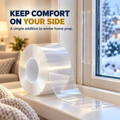 💨 Draft Stopper Clear Seal Tape – Keep Cold Air Out & Lower Energy Bills 🥶💡