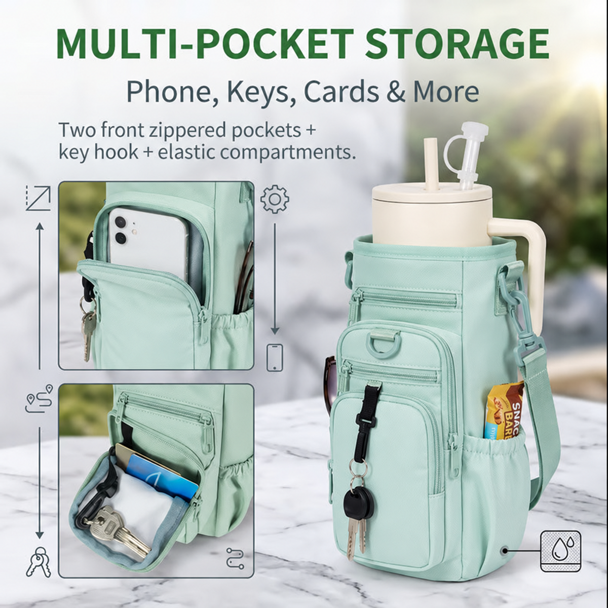 🎁🔥 Water Bottle Carrier Bag™ for 40oz Tumbler