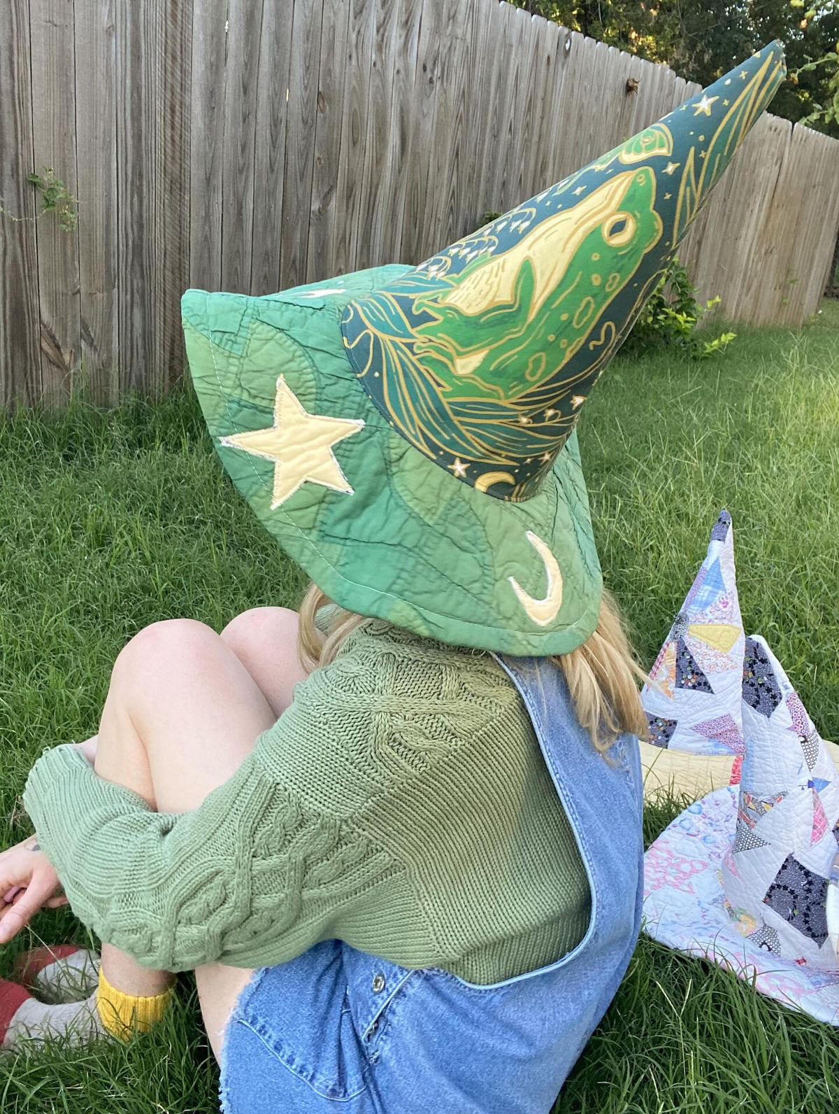🔥Last Day 49% OFF - The Quilted Witch Hat | Handcrafted Folk Art Hat