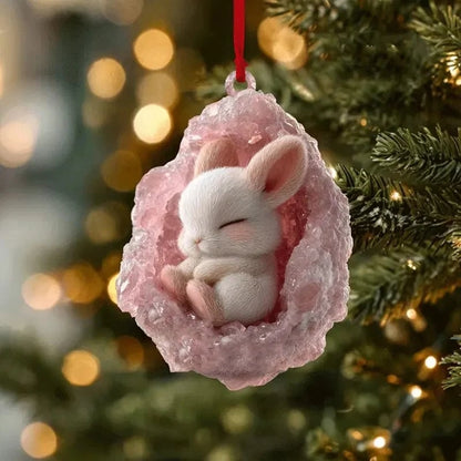 🎄 Woodland Geode Animal Ornaments | 10 Christmas Designs
