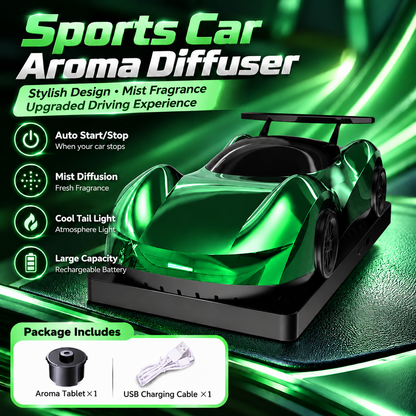 🏎️ Race-Car Aroma Diffuser with Dual Exhaust Mist