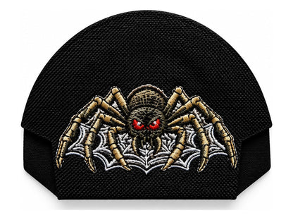 06 · Spider Web — Black embroidered cap-back insert; cap not included
