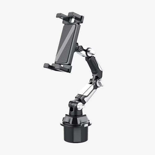 Adjustable Car Cup Holder Phone & Tablet Mount – 360° Rotating Universal Stand