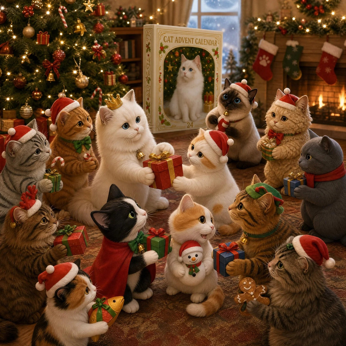 Advent Calendar 2026 Cat Advent Calendar Gift for Adults Friends Cat Owners and Lovers Christmas Holiday Countdown Gift