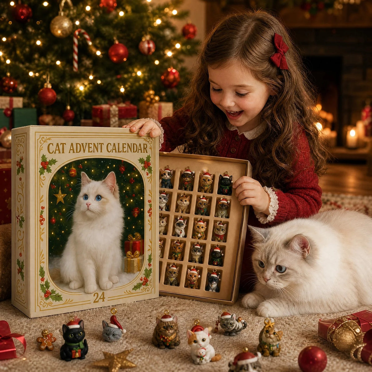 Advent Calendar 2026 Cat Advent Calendar Gift for Adults Friends Cat Owners and Lovers Christmas Holiday Countdown Gift
