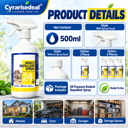 🐀49% OFF NOW ! ✨All-Purpose Rodent Repellent Spray – Non-Toxic Safe Indoor Mouse Deterrent
