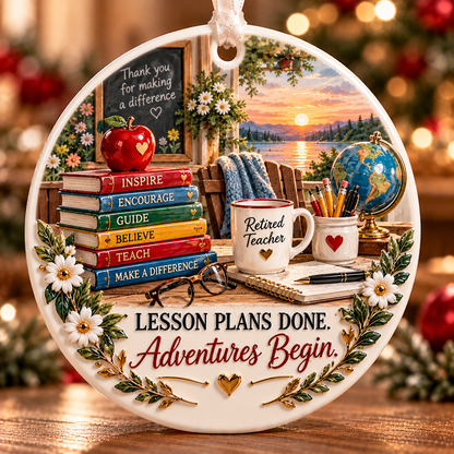 🎉 Retirement Career Ornament