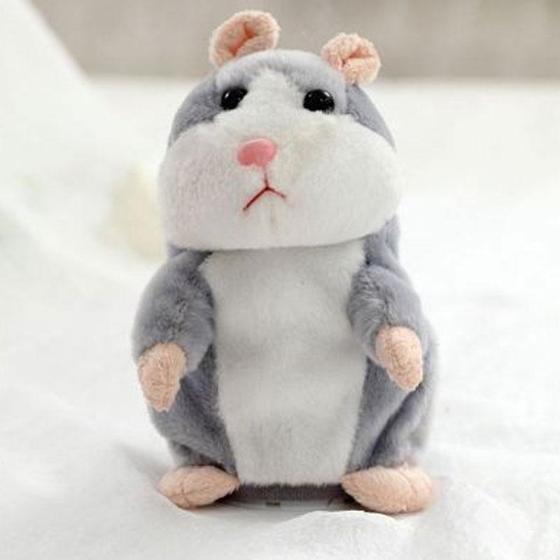 🐹🎁50% OFF NOW! Talking Hamster Plush Toy – Repeats What You Say, Auto Head Shaking Interactive Stuffed Animal, Hilarious Educational Toy for Kids & Party Fun