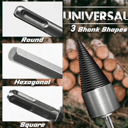 🎁2026 New Arrivals 49% OFF💥Electric Drill Wood Splitter – High Carbon Steel, Portable, Splits Logs Fast