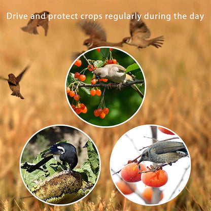 🌾50% OFF NOW! Waterproof Solar Outdoor Bird Repeller‑Timing Ultrasonic Bird Deterrent, Solar‑Powered Bird Scarer for Garden Orchard Crop Protection