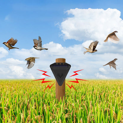 🌾50% OFF NOW! Waterproof Solar Outdoor Bird Repeller‑Timing Ultrasonic Bird Deterrent, Solar‑Powered Bird Scarer for Garden Orchard Crop Protection