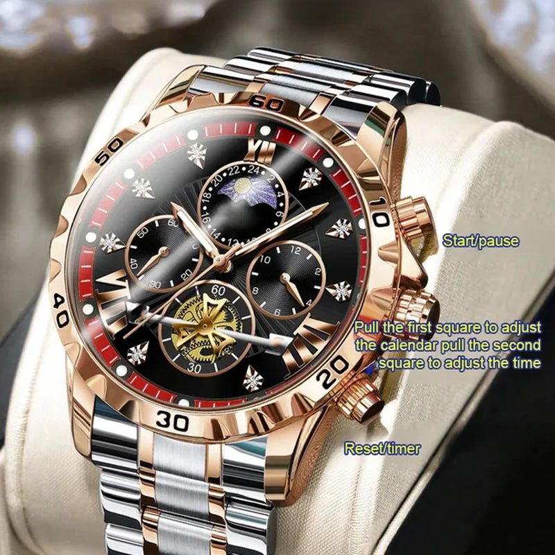 🔥Hot Sale🔥Men's Luminous Waterproof Flywheel Quartz Watch (50% OFF)