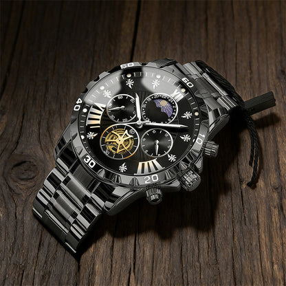 🔥Hot Sale🔥Men's Luminous Waterproof Flywheel Quartz Watch (50% OFF)