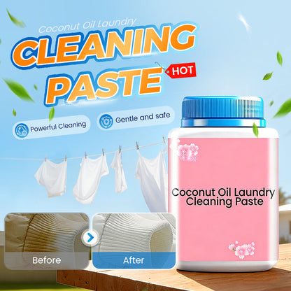 🧺✨ Coconut Oil Laundry Stain-Removing Paste – Deep Clean for Tough Clothing Stains