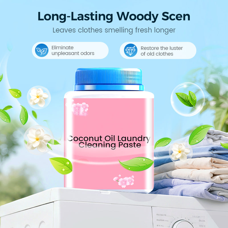 🧺✨ Coconut Oil Laundry Stain-Removing Paste – Deep Clean for Tough Clothing Stains