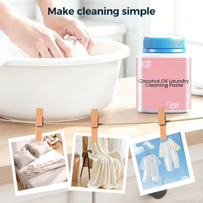 🧺✨ Coconut Oil Laundry Stain-Removing Paste – Deep Clean for Tough Clothing Stains