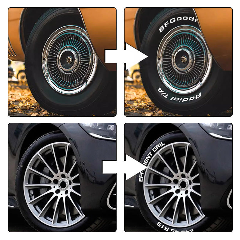 🛞 Waterproof Tire Paint Marker – 12 Colors for DIY Tire Lettering & Customization