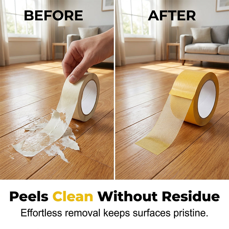 🛠️ Double-Sided Mesh Tape – Strong Hold, Clean Removal, 65.6 ft Roll ✨