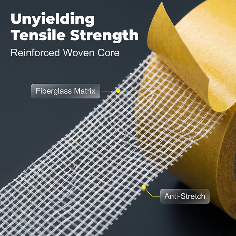 🛠️ Double-Sided Mesh Tape – Strong Hold, Clean Removal, 65.6 ft Roll ✨