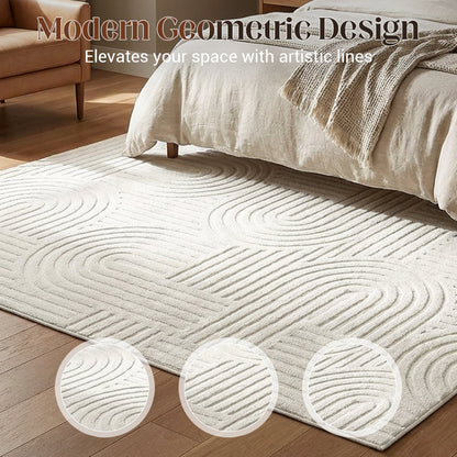 Soft Arch Pattern Area Rug