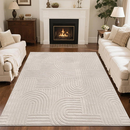 Soft Arch Pattern Area Rug