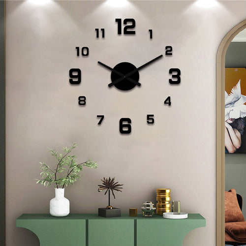 ⭐️⏰3D DIY Luminous Acrylic Wall Clock Set