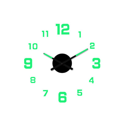 ⭐️⏰3D DIY Luminous Acrylic Wall Clock Set