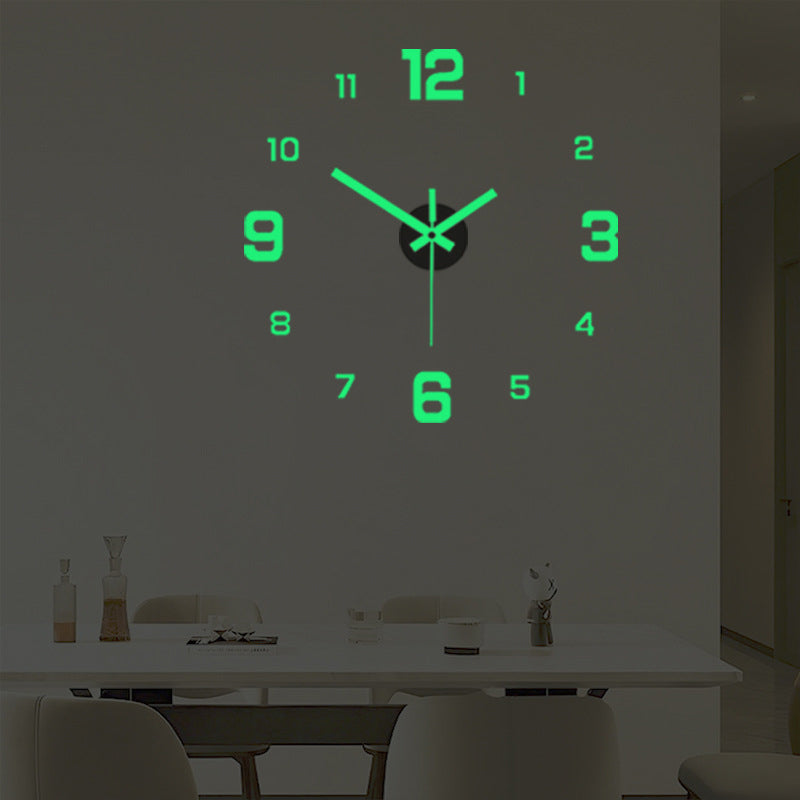 ⭐️⏰3D DIY Luminous Acrylic Wall Clock Set