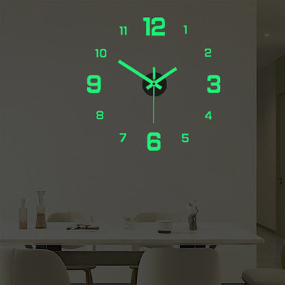 ⭐️⏰3D DIY Luminous Acrylic Wall Clock Set