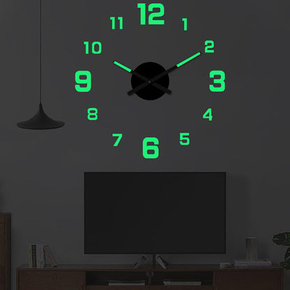 ⭐️⏰3D DIY Luminous Acrylic Wall Clock Set