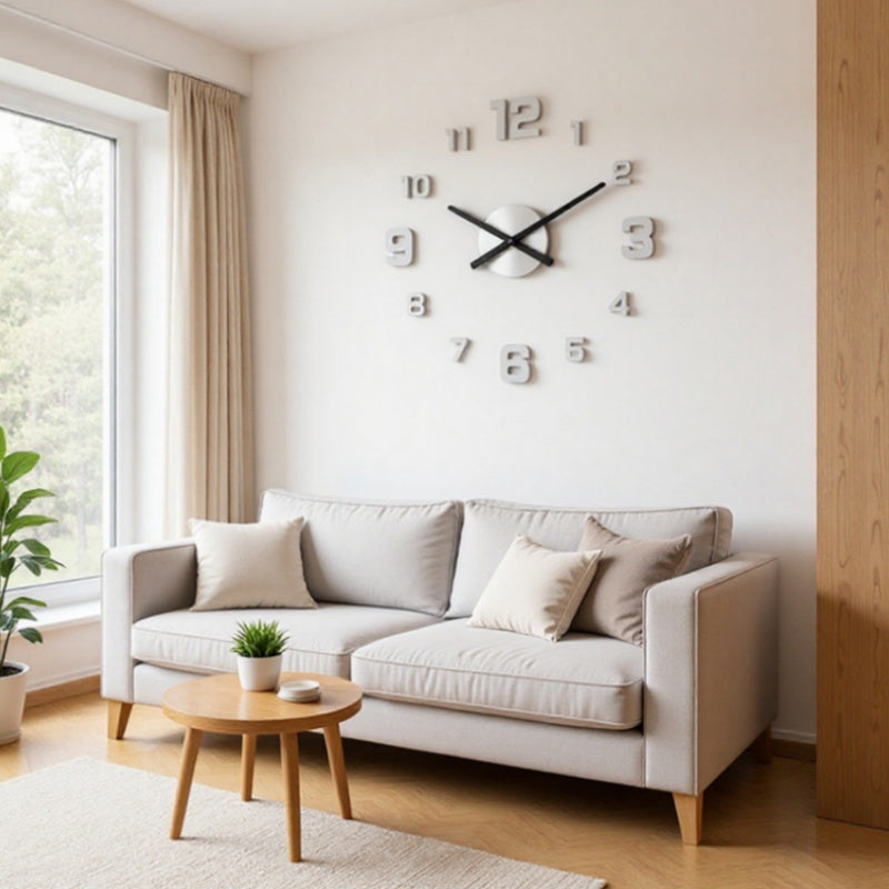 ⭐️⏰3D DIY Luminous Acrylic Wall Clock Set