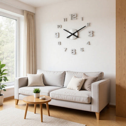 ⭐️⏰3D DIY Luminous Acrylic Wall Clock Set