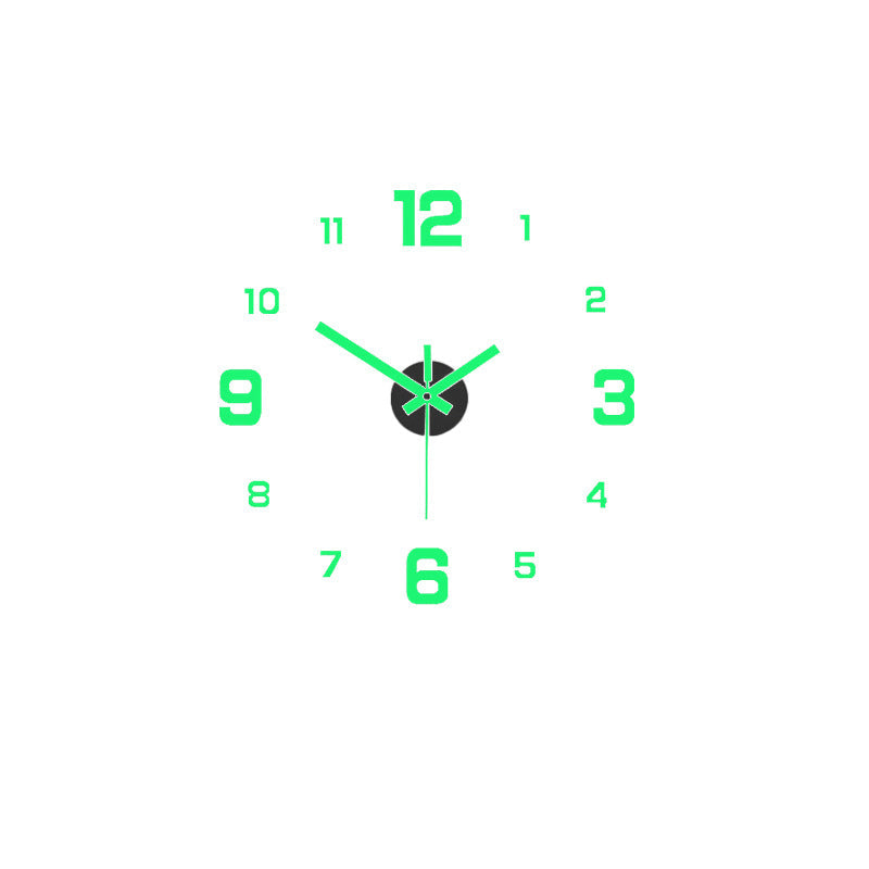 ⭐️⏰3D DIY Luminous Acrylic Wall Clock Set