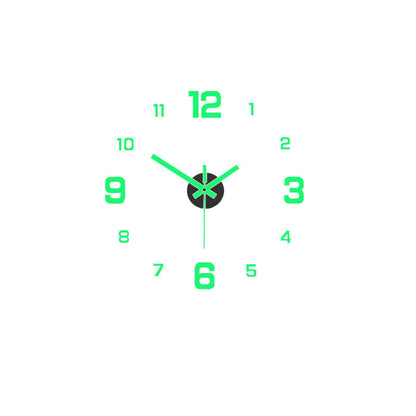 ⭐️⏰3D DIY Luminous Acrylic Wall Clock Set