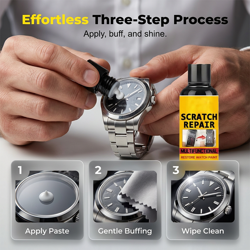 ✨ Multifunctional Scratch Repair Polish – Polishing Paste for Light Surface Marks on Watches, Jewelry & Metal