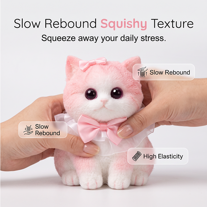 Squishy Cat Plush Toy – Soft Slow-Rebound Stress Relief Companion
